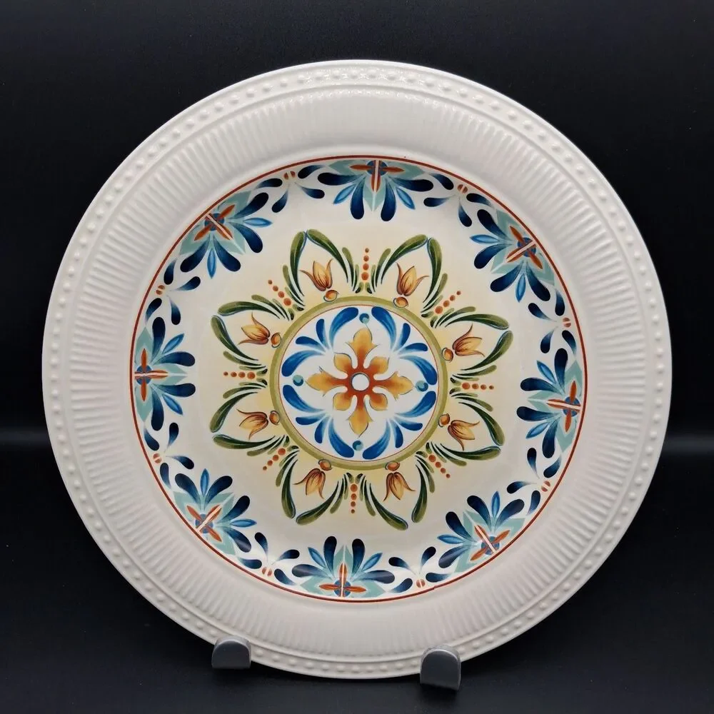 Pier 1 Imports Athena Ironstone Dinner Plates 11
